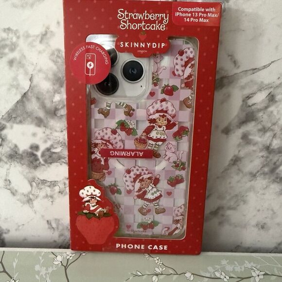 NEW SKINNYDIP STRAWBERRY SHORTCAKE IPHONE 13 & 14 PRO MAX PHONE CASE - Picture 1 of 5